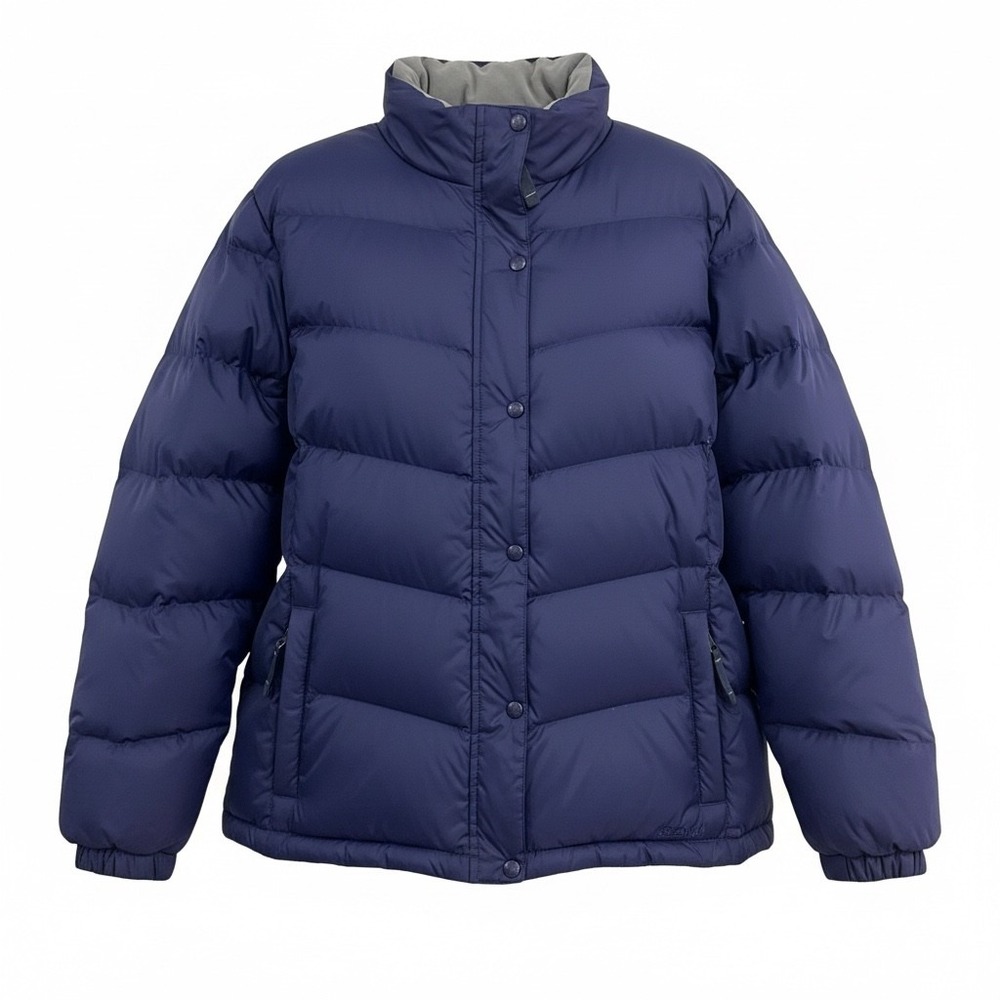 L.L.Bean Down Puffer Jacket 276567 Women's Plus 3X Blue Quilted Coat